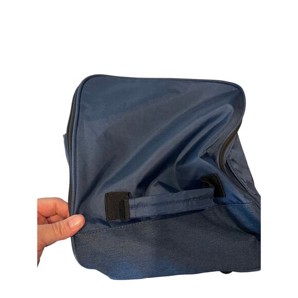 Penguin Munsingwear Heavy Canvas Blue Duffel Bag 24x12x12 - Picture 5 of 6